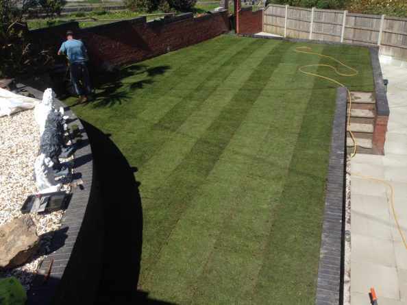 Grass Turfing Gronant, North Wales