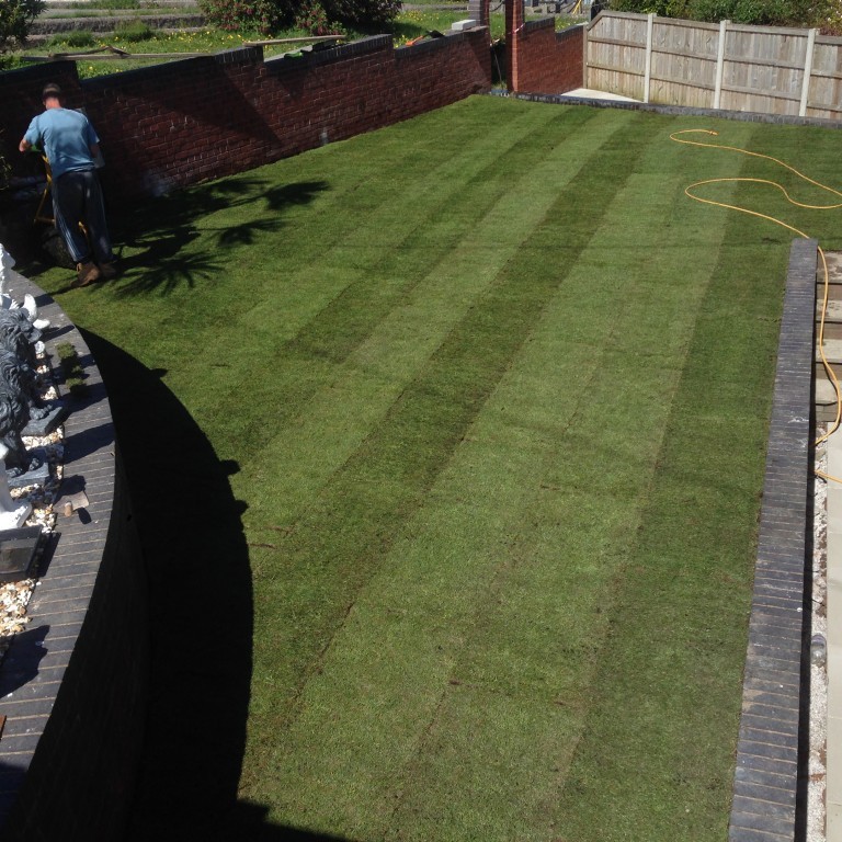 Grass Turfing Gronant, North Wales