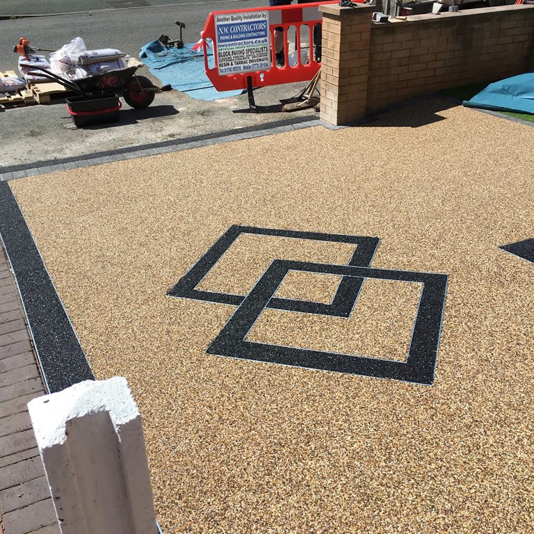 installation of resin driveway wrexham9a