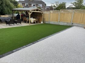 Artificial Grass & Resin Patio Area North Wales (3)